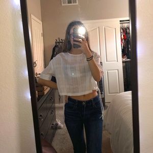 White Crop Top